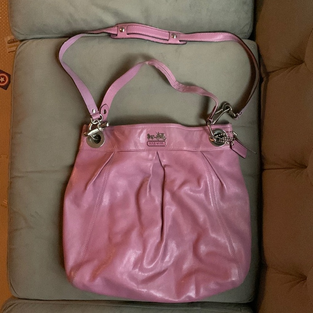 Coach Mulberry Shoulder Bag Long Strap Leather Vintage